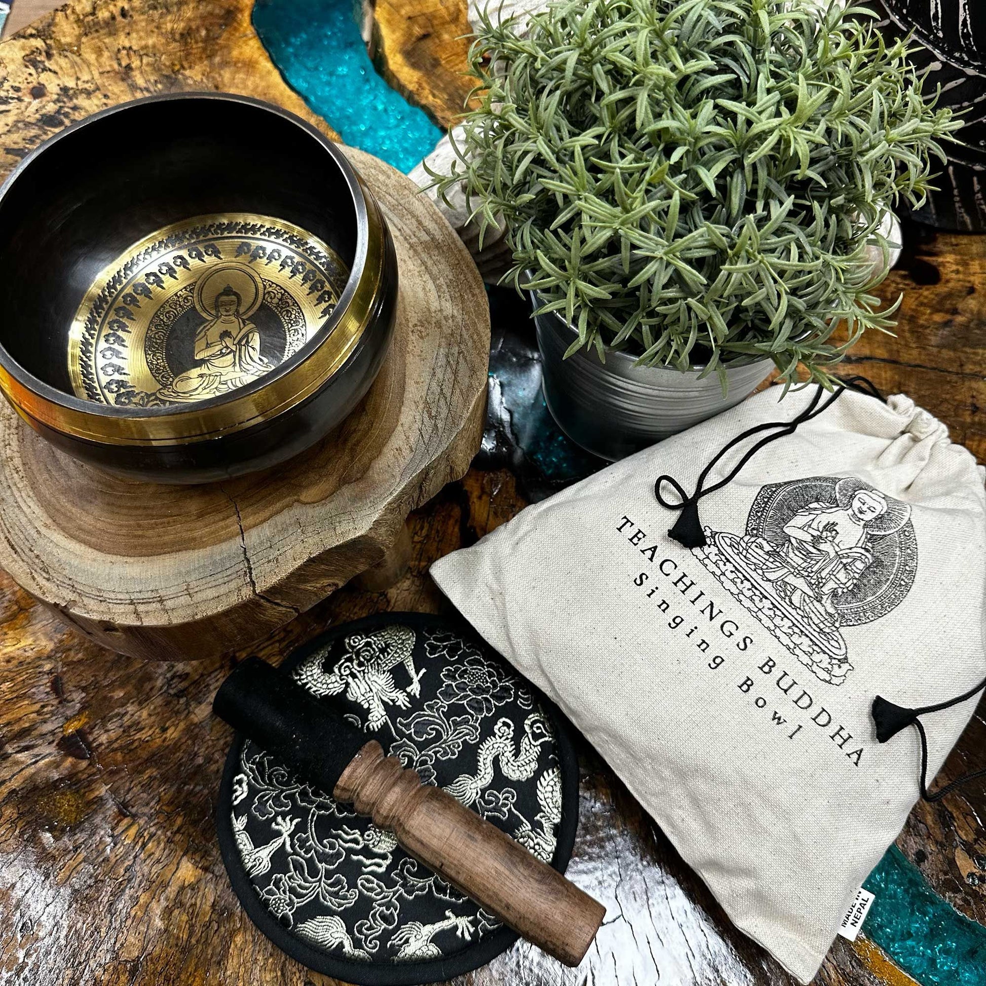 Hand Beaten Singing Bowl Set