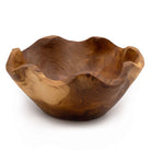 Medium Smooth Teak Wood Fruit Bowl