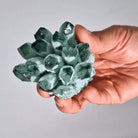 Decorative Green Ghost Quartz-Style Crystal Cluster – Approx. 8 cm