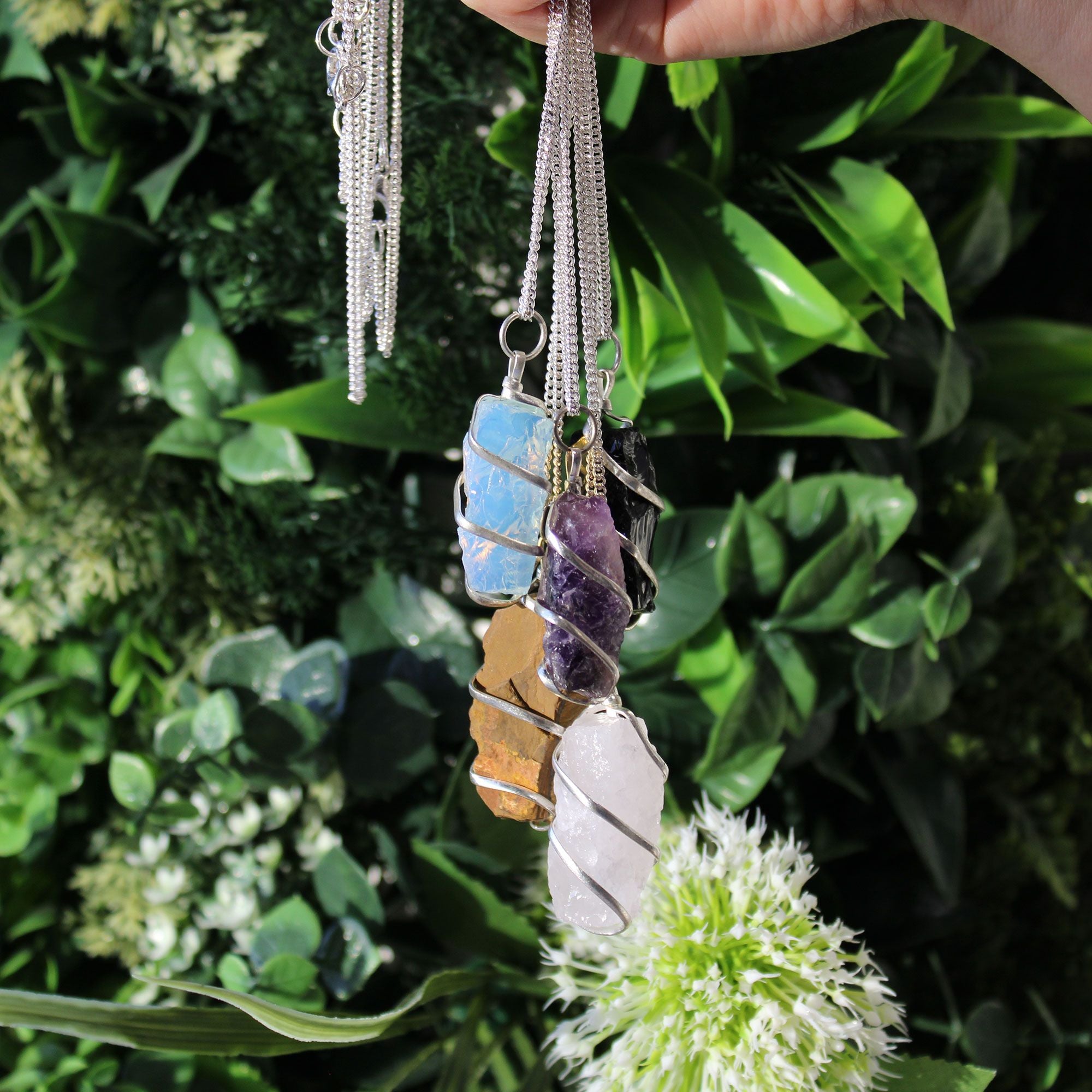Cascade Rough Tiger Eye Necklace