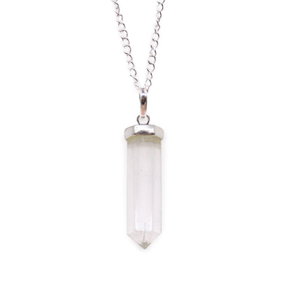 Rock Quartz Point Pendant – Handcrafted Gemstone