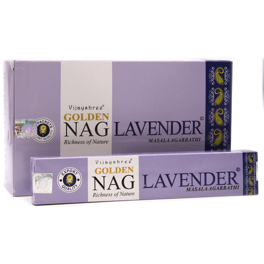 Golden Nag Lavender Incense – 15g