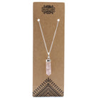 Rose Quartz Point Pendant – Handcrafted Gemstone