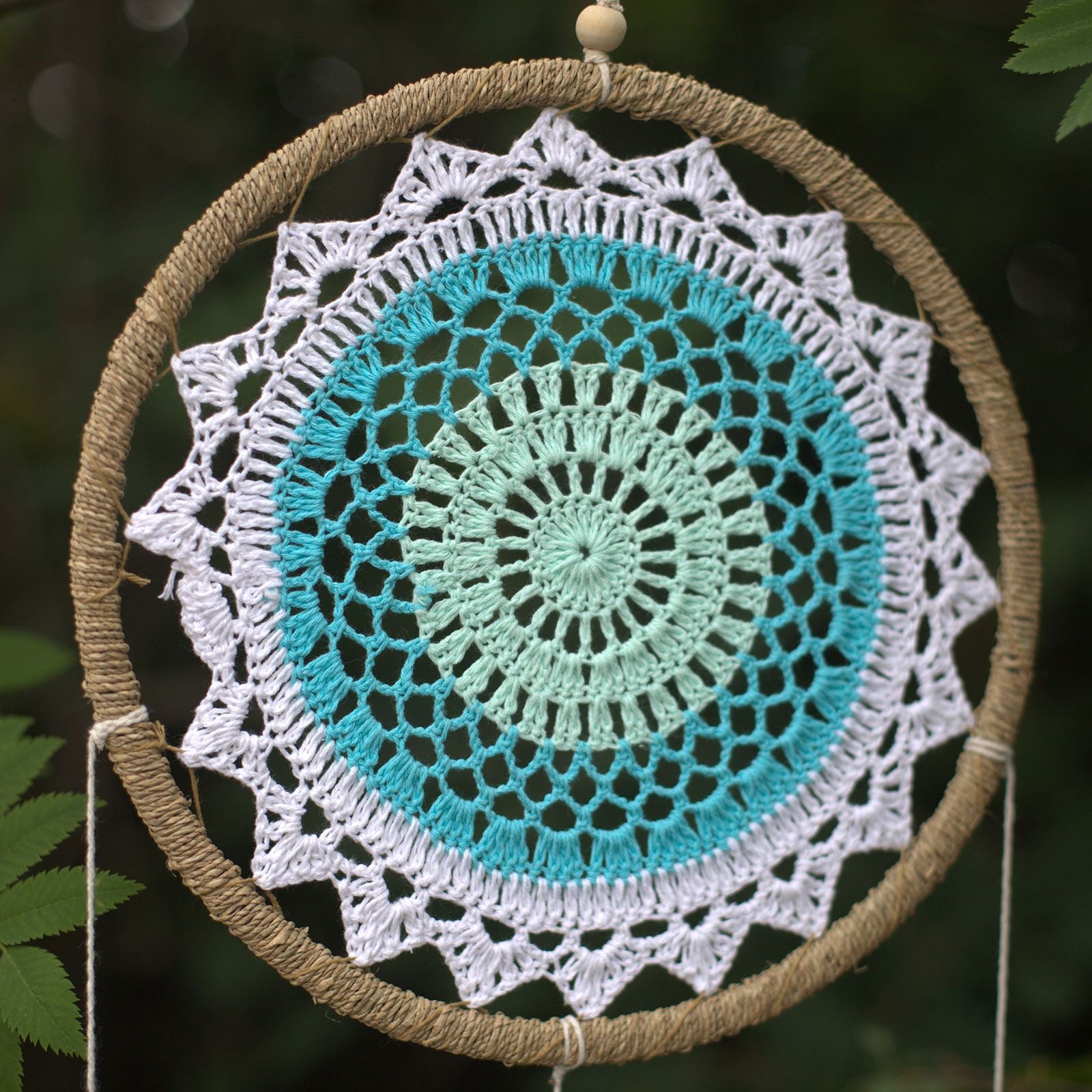 Natural Dream Catcher – Large | Turquoise Elemental Spirits