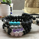 Lava Stone Bracelet - Buddha Chakra