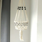 Macramé Plant Holder – Large | Single Beaded