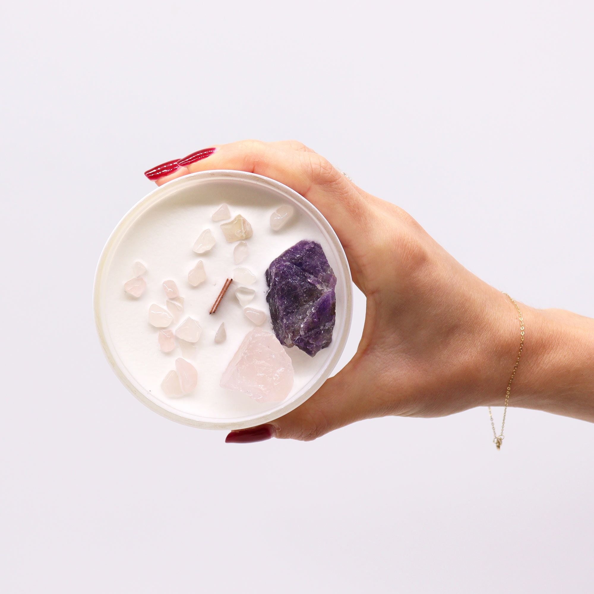 Chakra Crystal Candle – Third Eye Chakra