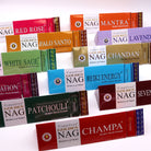 Golden Nag Champa Backflow Incense Cones – 10 Pack