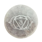 Seven Chakra Selenite Charging Plate Set
