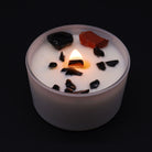 Root Chakra Crystal Candle – Black Oud