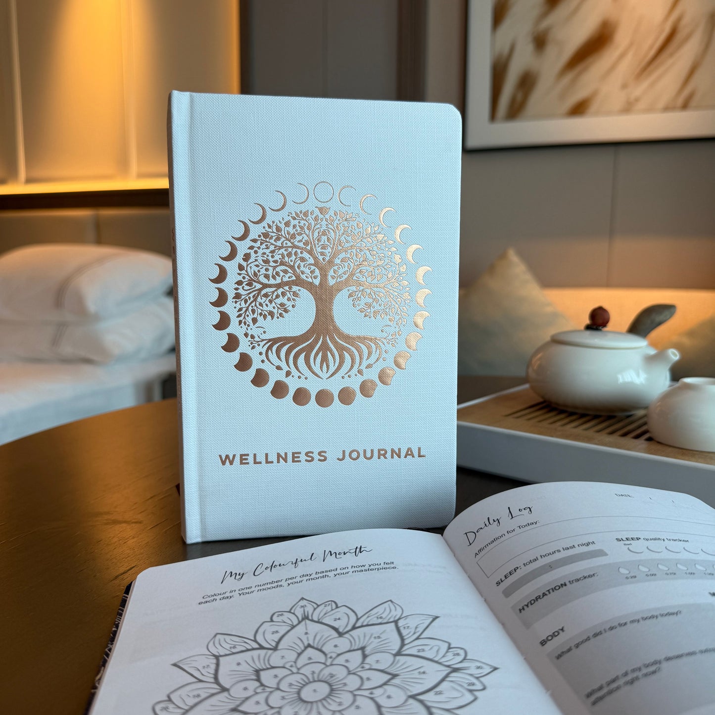 White Wellness Journal - 120 pages