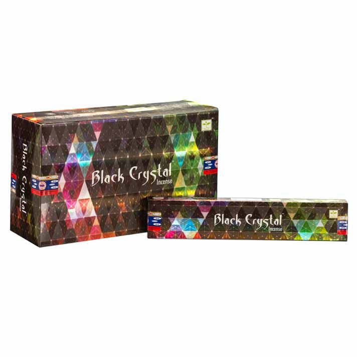 Satya Black Crystal Incense – 15g
