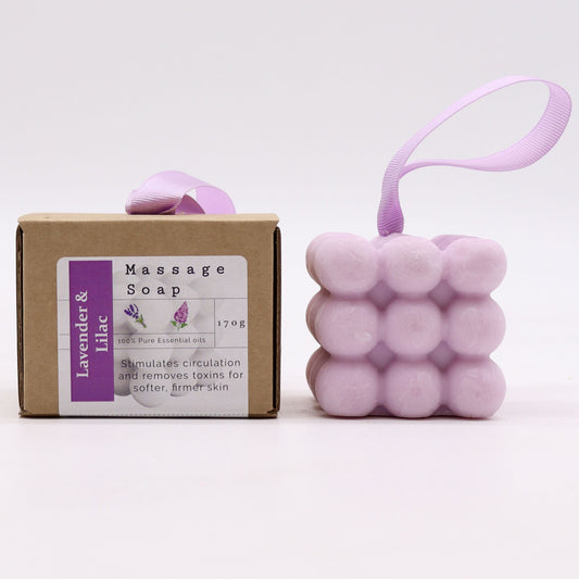 Lavender & Lilac Massage Soap – Boxed