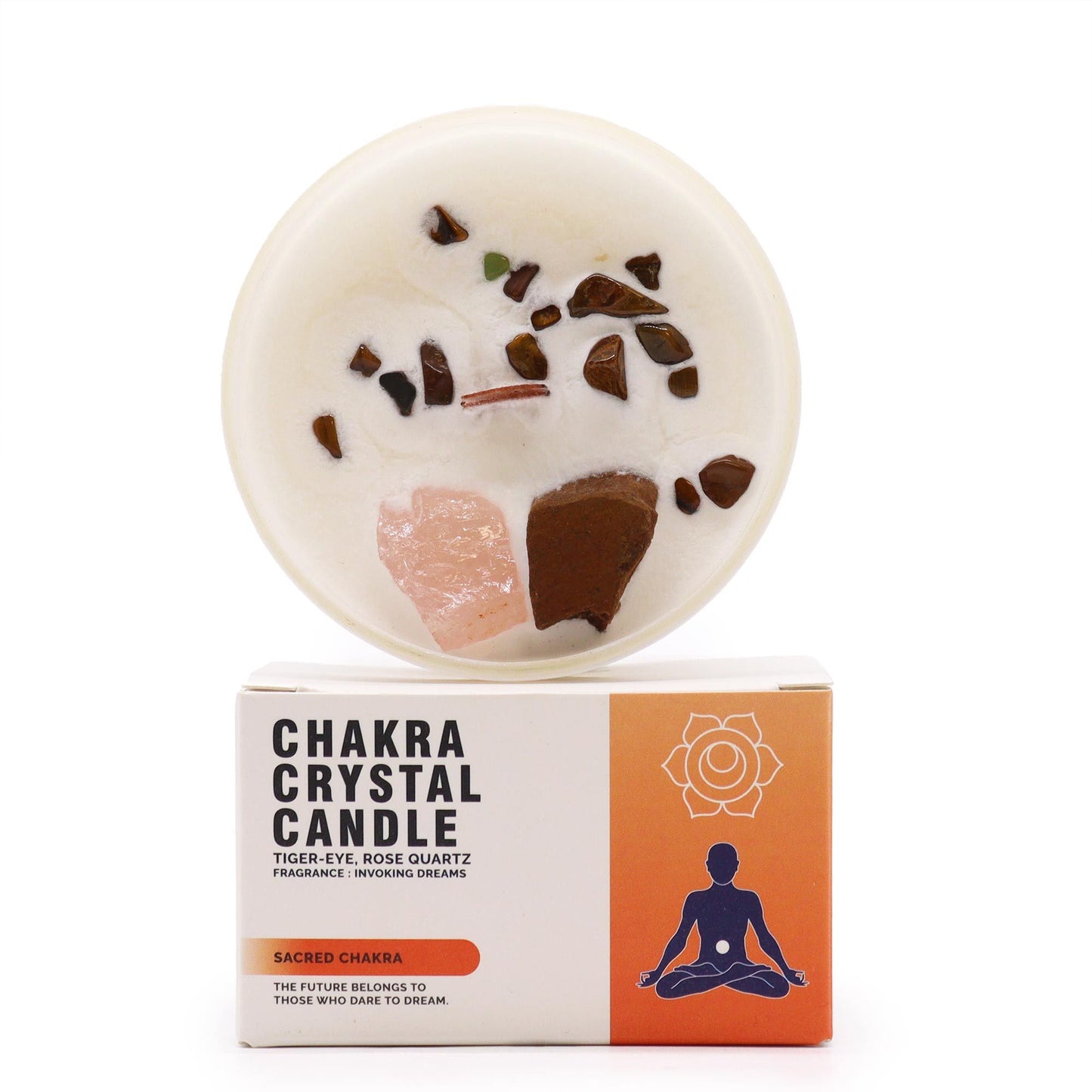 Chakra Crystal Candle – Sacred Chakra
