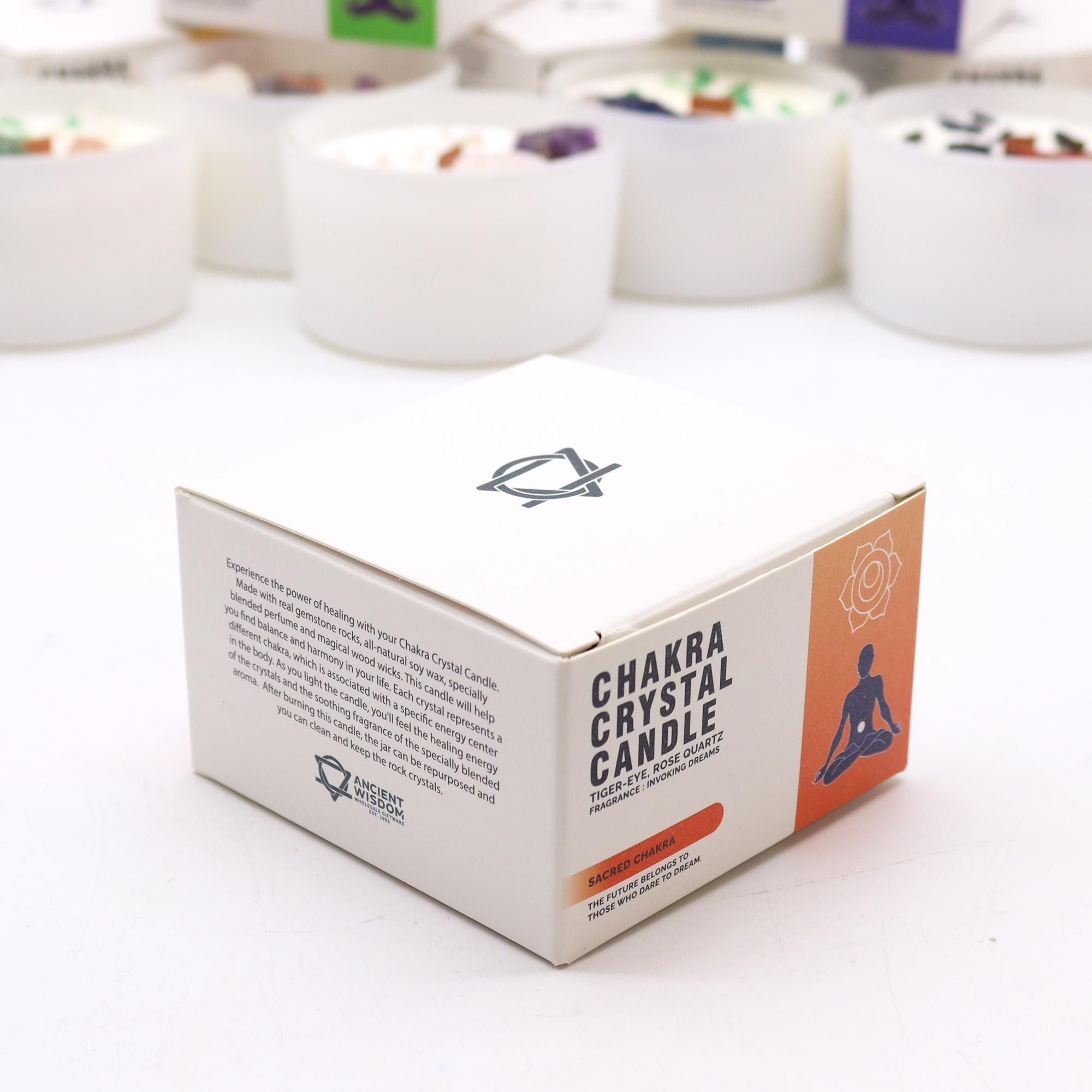 Chakra Crystal Candle – Sacred Chakra