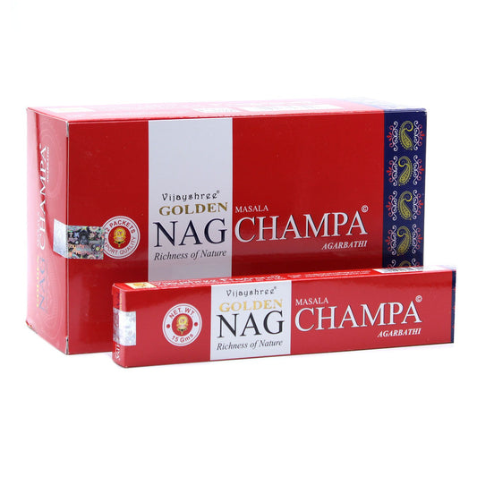 Golden Nag Champa Incense – 15g