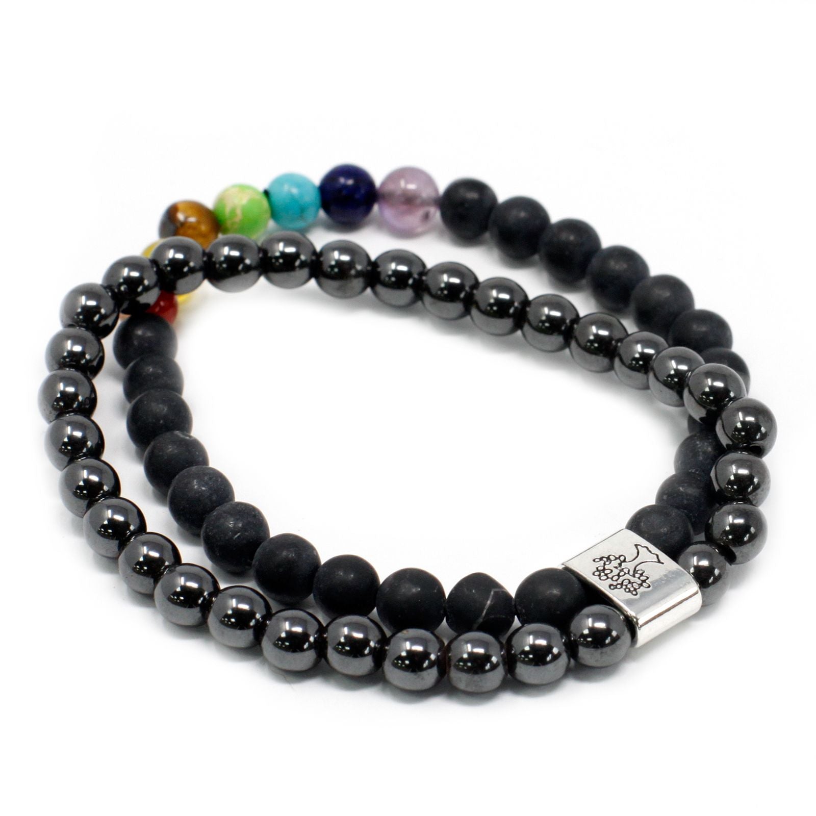 Magnetic Black Stone Chakra Bracelet