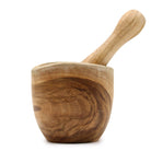 Handcrafted Teak Wood Pestle & Mortar – Small