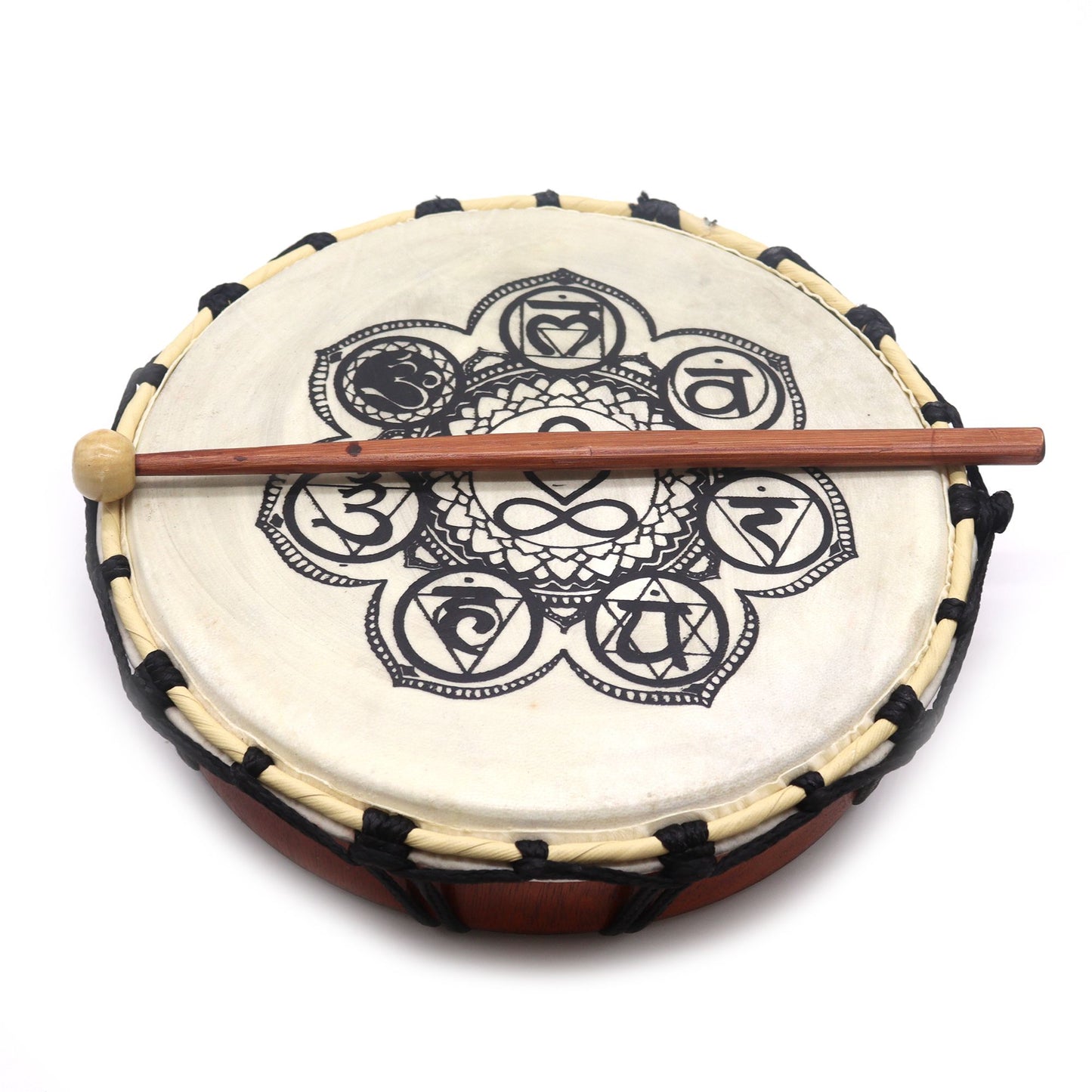 Chakra Shamanic Drum 25 cm with Sticks