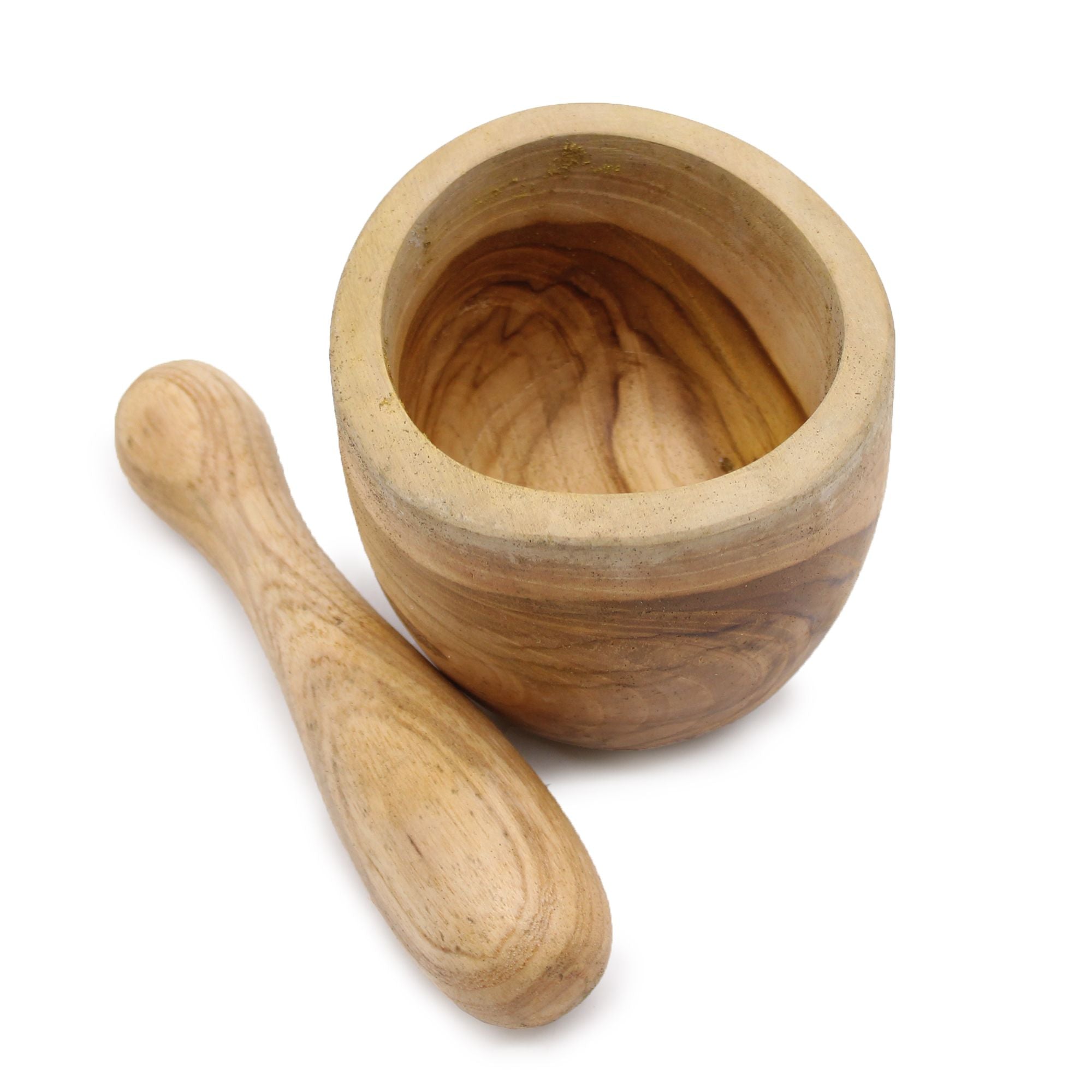 Handcrafted Teak Wood Pestle & Mortar – Small