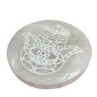 Hamsa Selenite Charging Plate – 10 cm