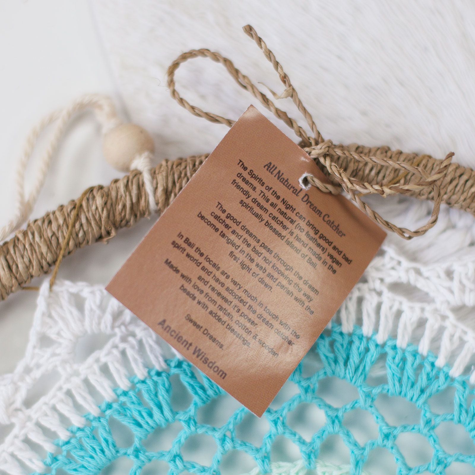 Natural Dream Catcher – Large | Turquoise Elemental Spirits