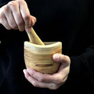 Handcrafted Teak Wood Pestle & Mortar – Small