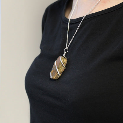 Cascade Rough Tiger Eye Necklace