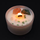 Heart Chakra Crystal Candle – Rose Musk