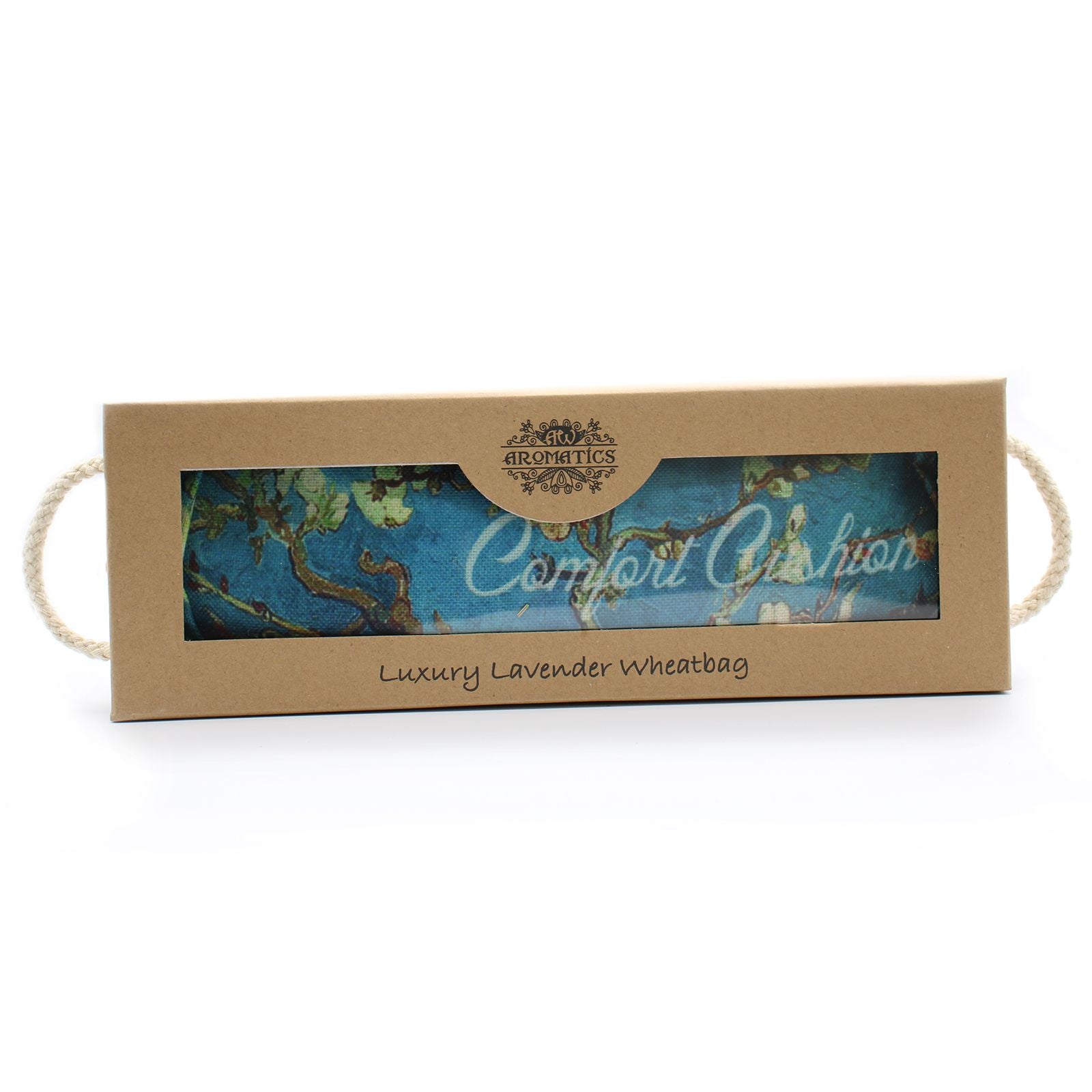 Blossom lavender wheat bag filled with natural wheat in gift box