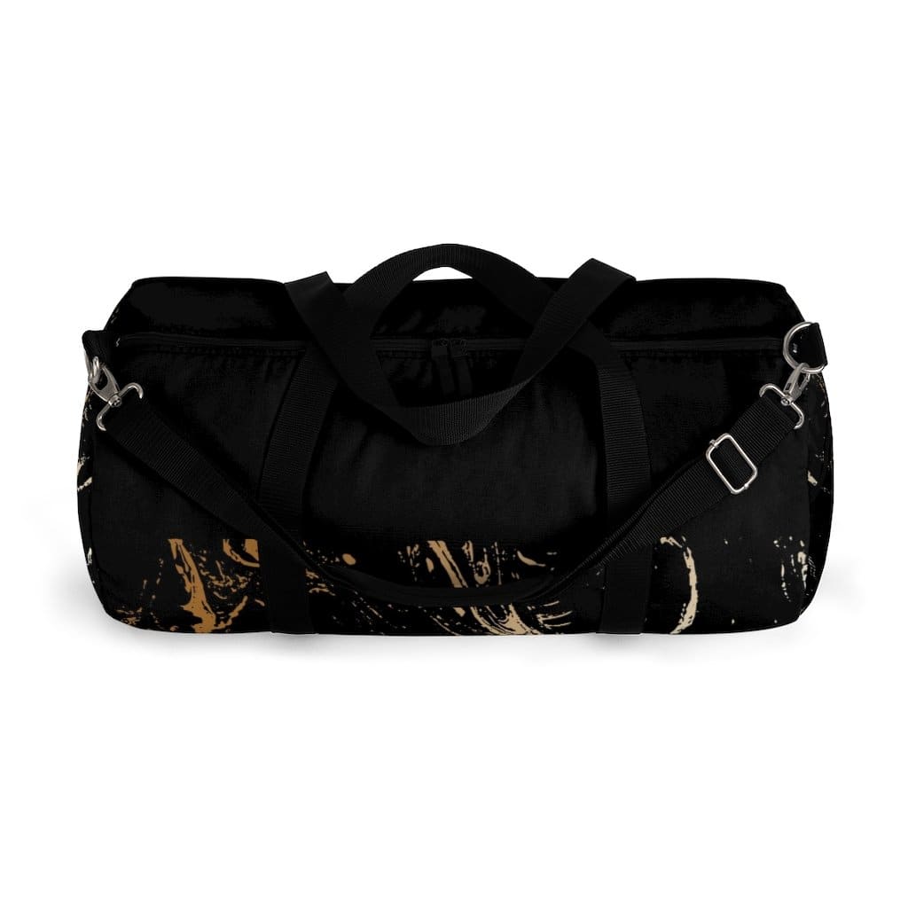 Black & Gold Duffel Bag – Carry-On Travel Bag