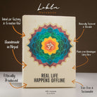 Large Lokta Notebook - Real life happens offline