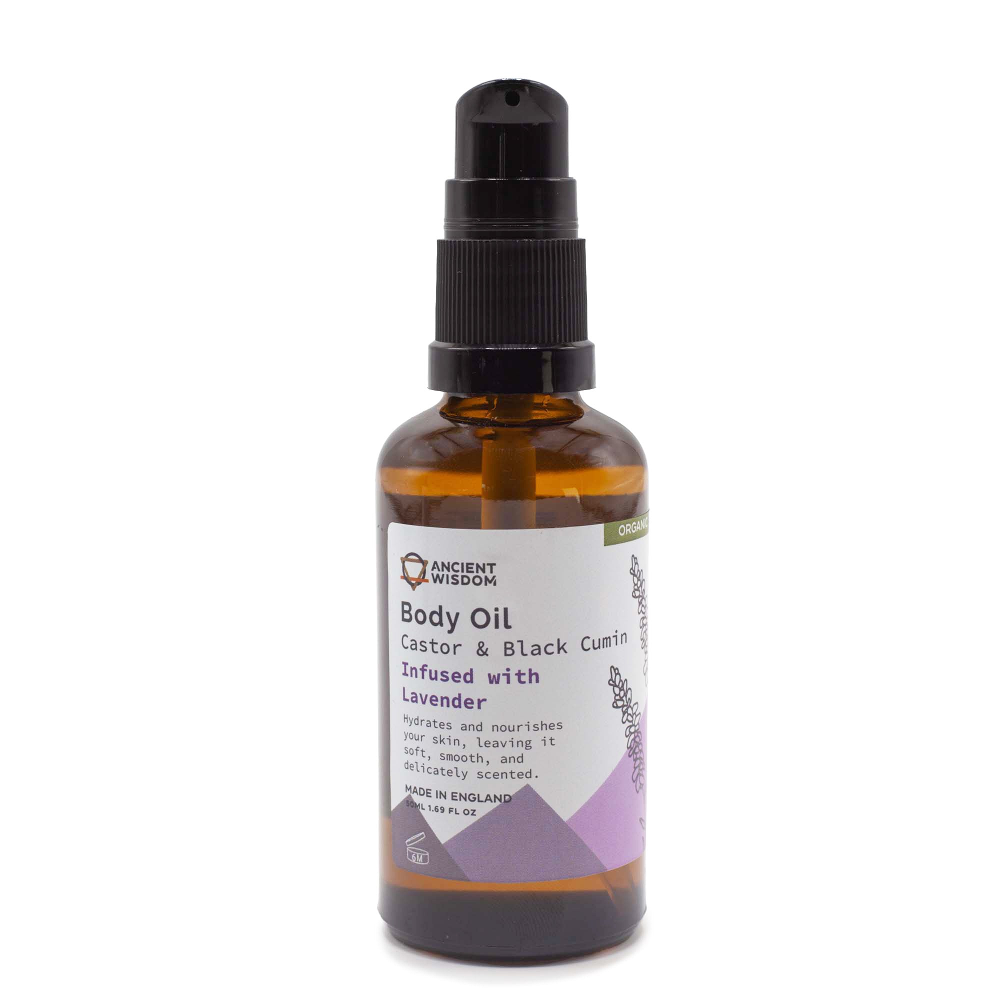 Organic body oil 50ml - Lavender