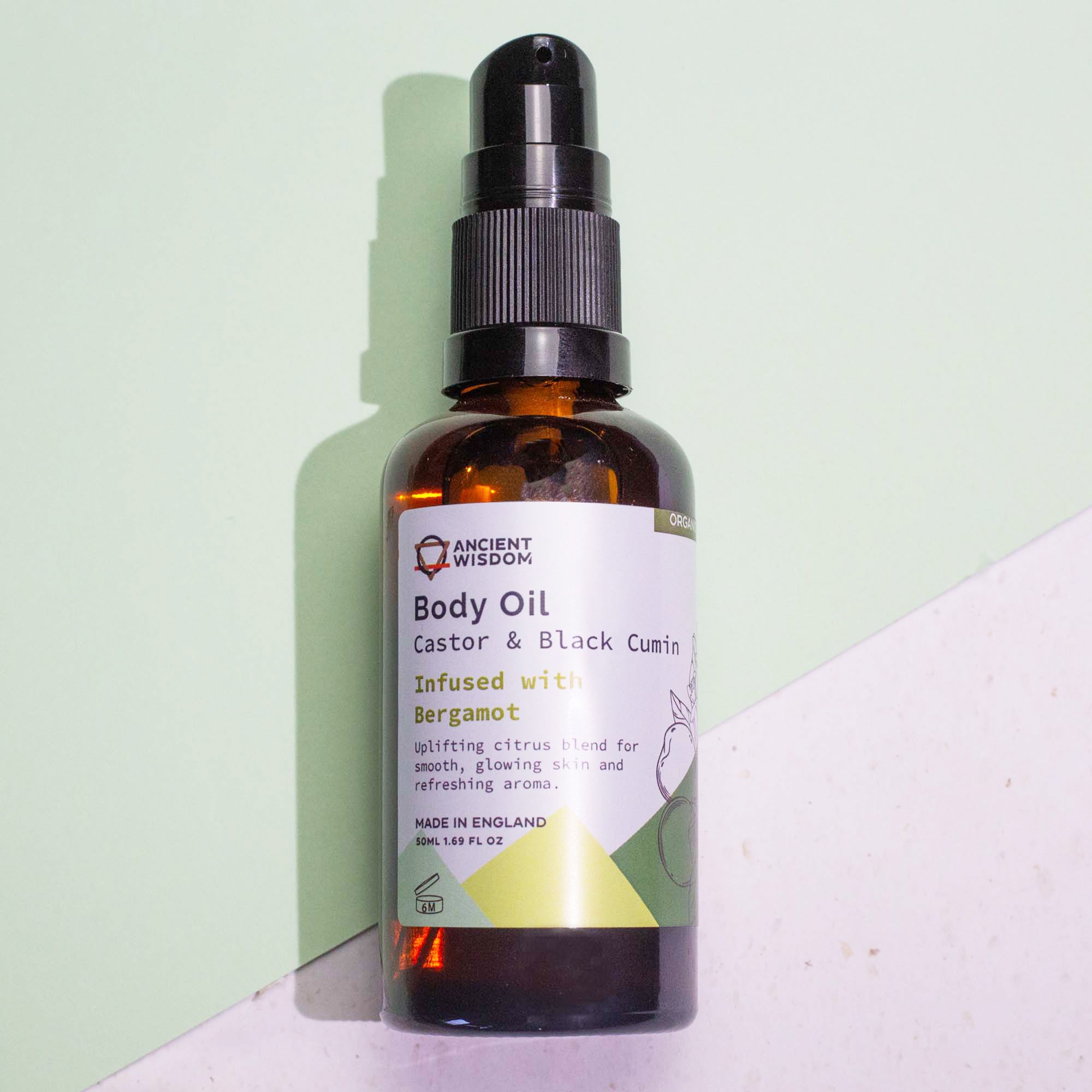 Organic body oil 50ml - Bergamot